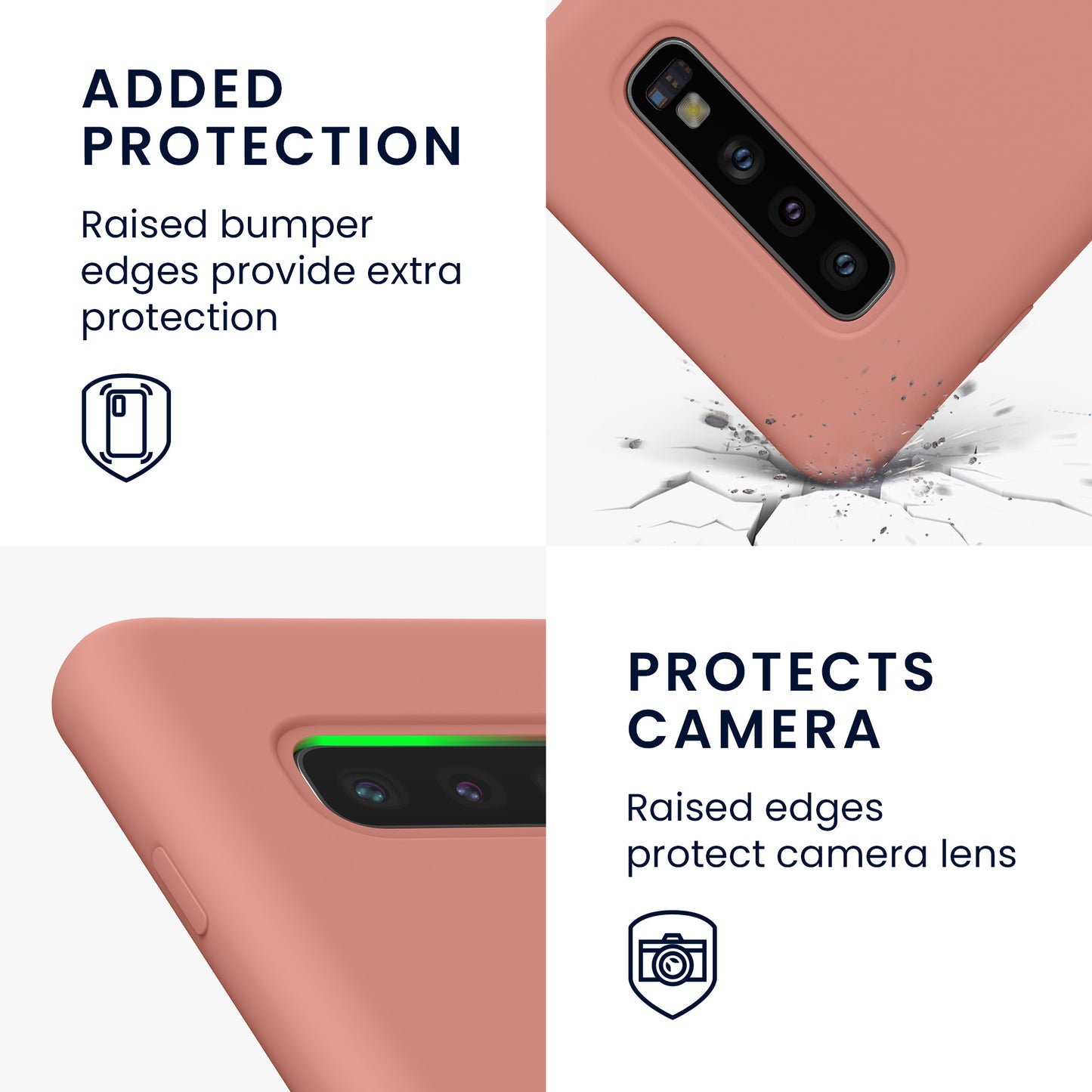 kwmobile Handyhülle für Samsung Galaxy S10 Hülle Case Silikon Kabelloses Laden Schutzhülle Cover