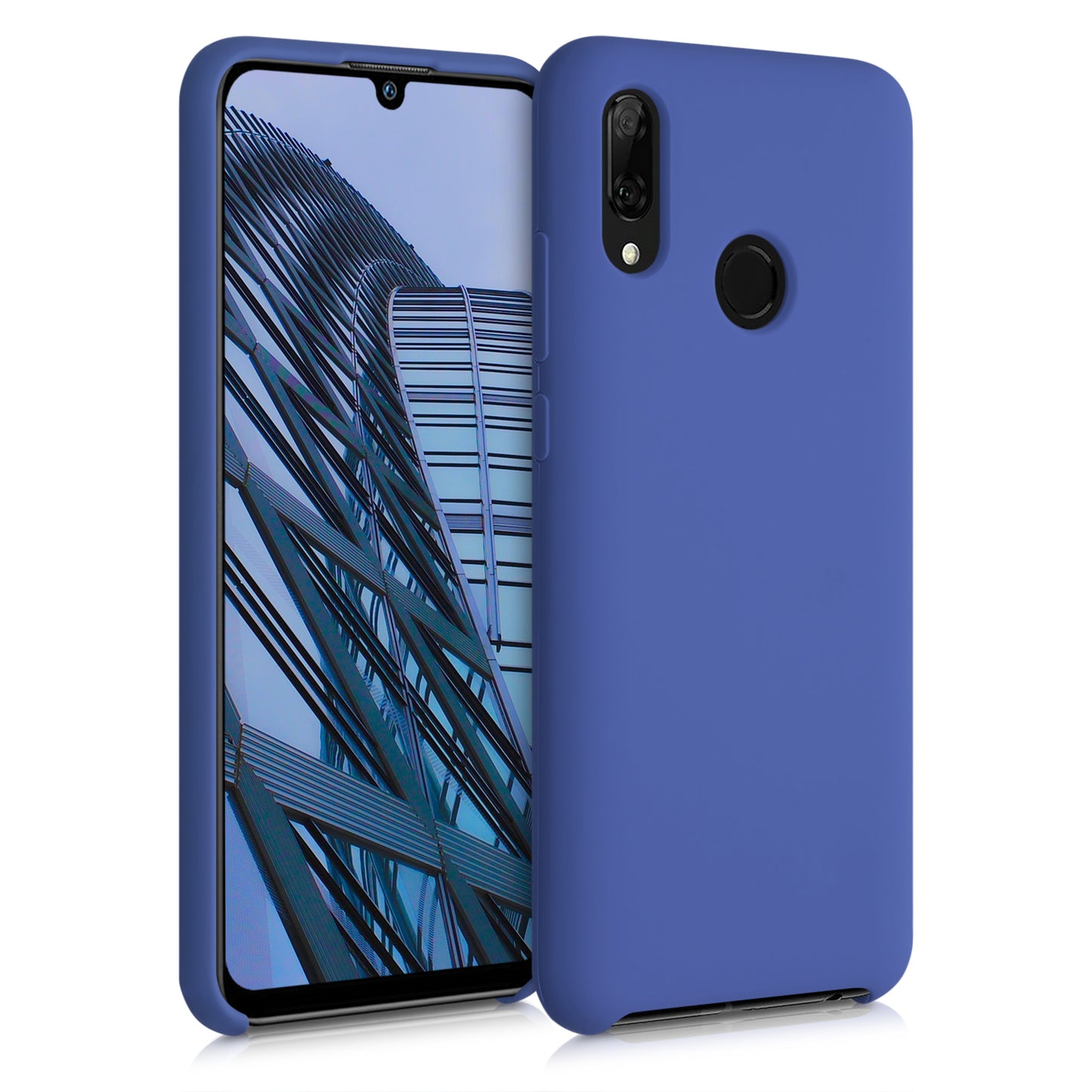 kwmobile Handyhülle für Huawei P Smart (2019) Hülle - Case Silikon - Kabelloses Laden - Schutzhülle Cover