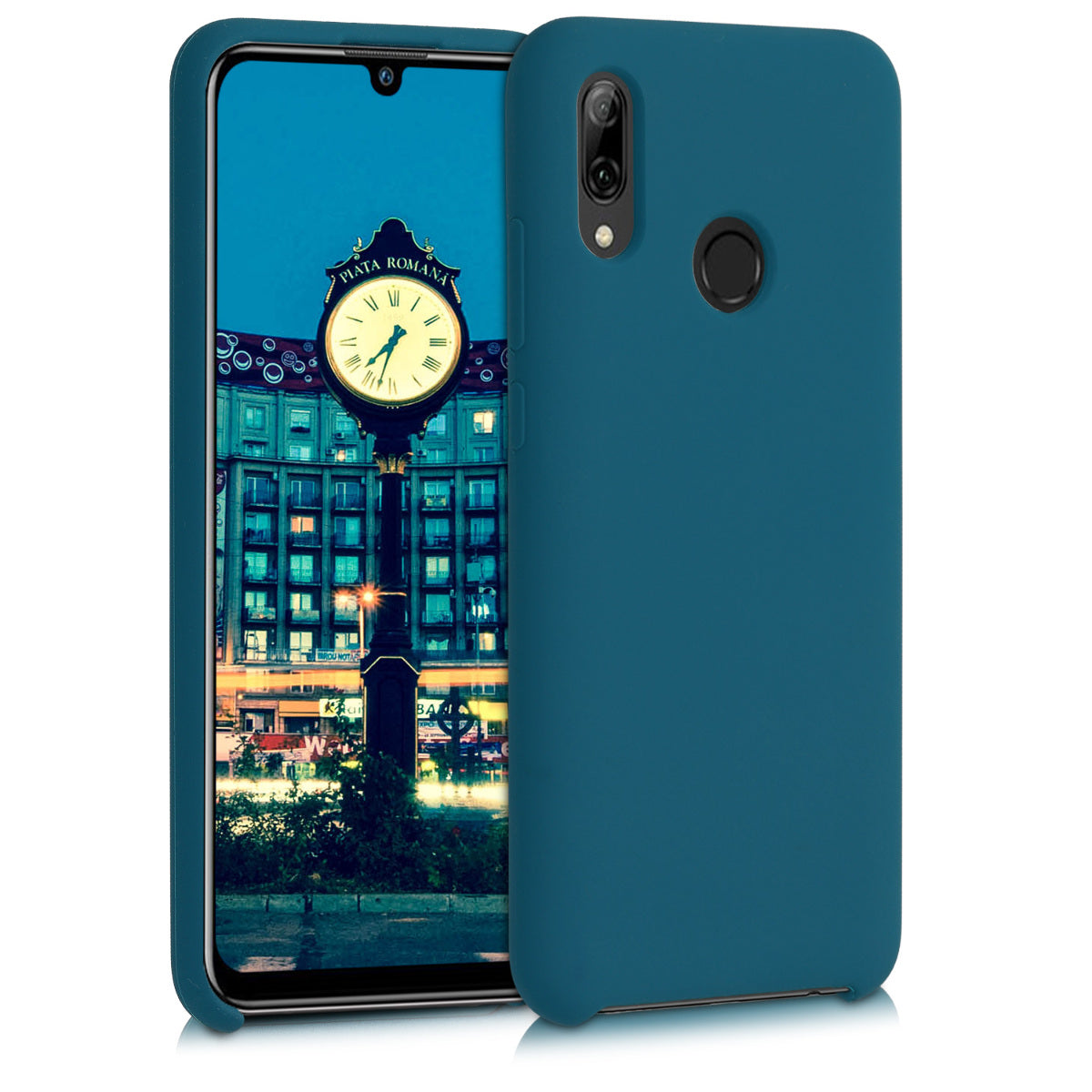 kwmobile Handyhülle für Huawei P Smart (2019) Hülle - Case Silikon - Kabelloses Laden - Schutzhülle Cover