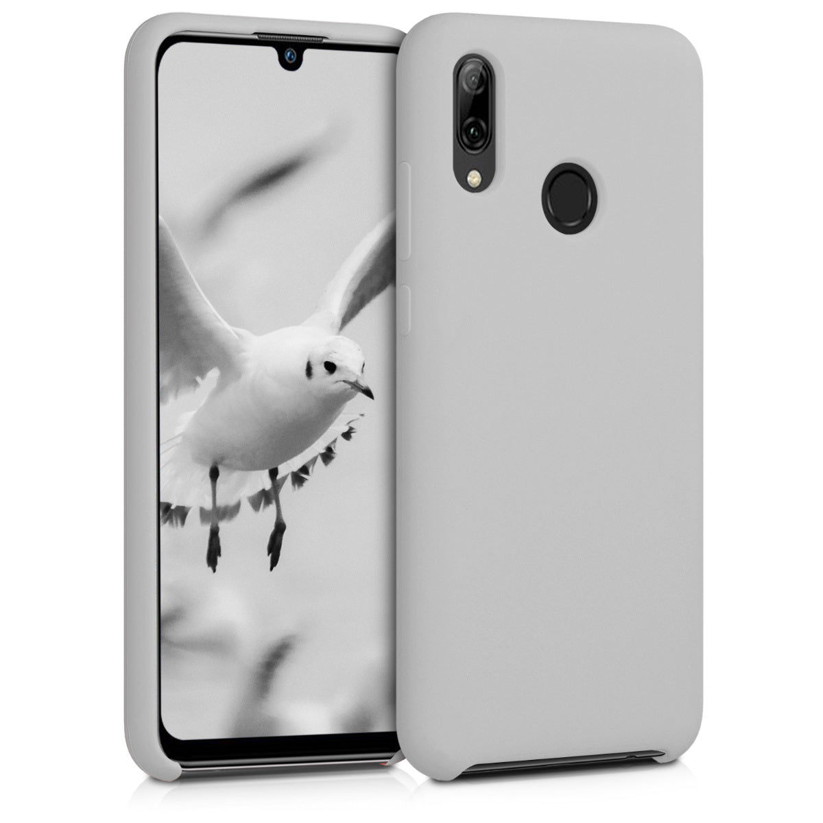 kwmobile Handyhülle für Huawei P Smart (2019) Hülle - Case Silikon - Kabelloses Laden - Schutzhülle Cover