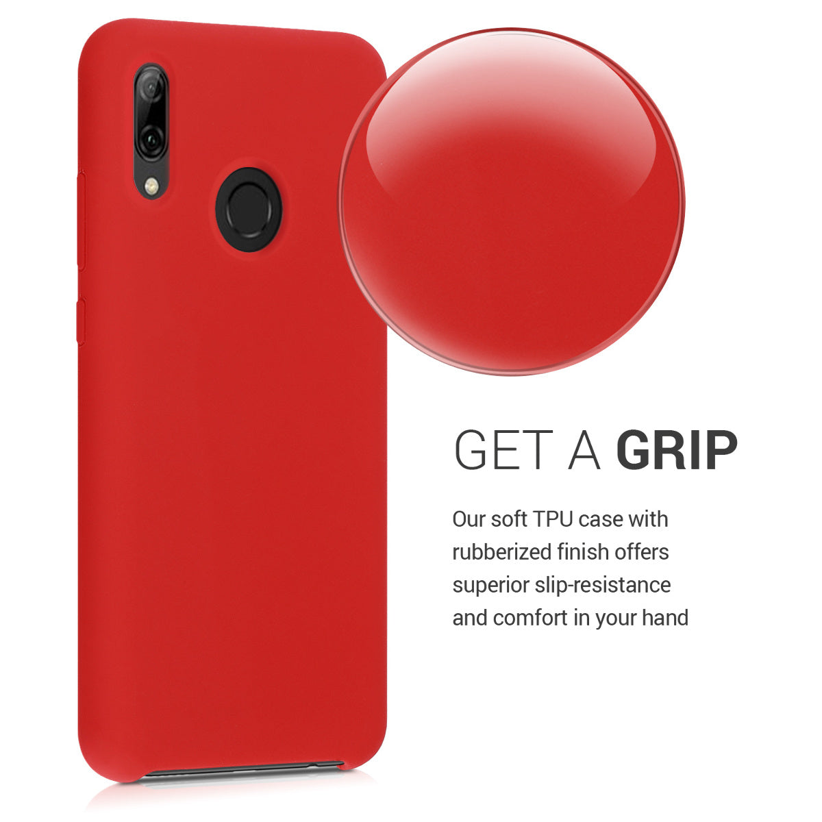 kwmobile Handyhülle für Huawei P Smart (2019) Hülle - Case Silikon - Kabelloses Laden - Schutzhülle Cover