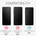 kwmobile Handyhülle für Huawei P Smart (2019) Hülle - Case Silikon - Kabelloses Laden - Schutzhülle Cover