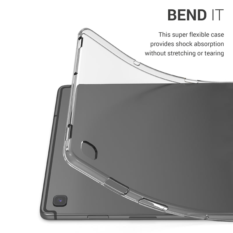 kwmobile Hülle kompatibel mit Samsung Galaxy Tab S5e Hülle - weiches Silikon Case transparent - Tablet Cover