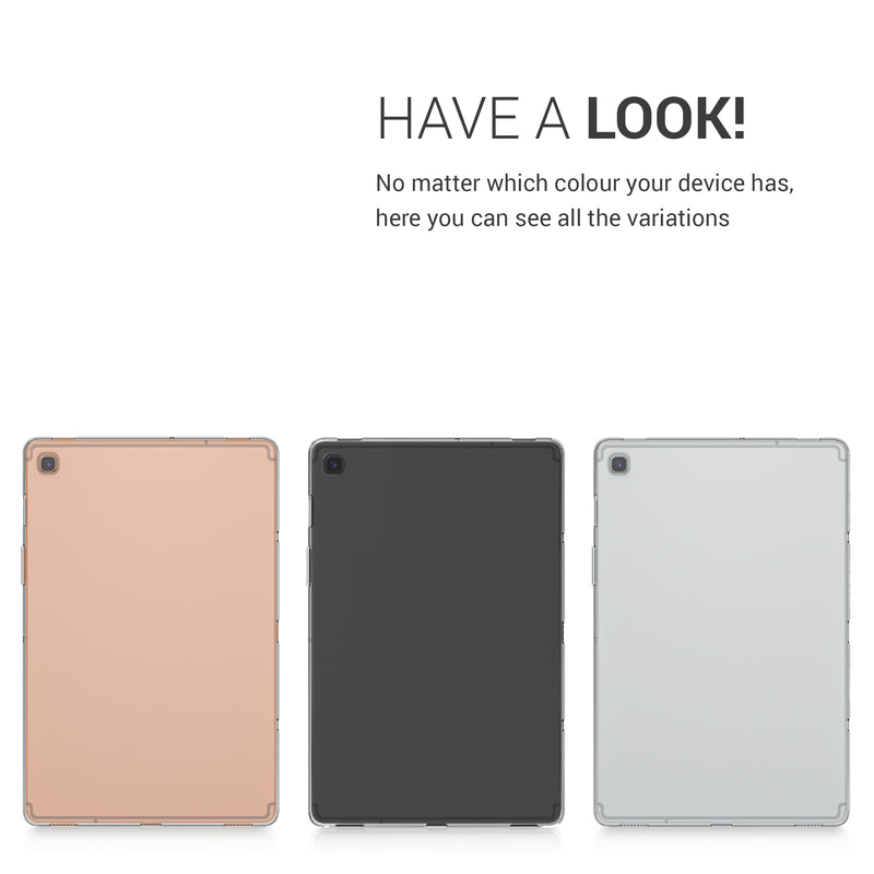 kwmobile Hülle kompatibel mit Samsung Galaxy Tab S5e Hülle - weiches Silikon Case transparent - Tablet Cover