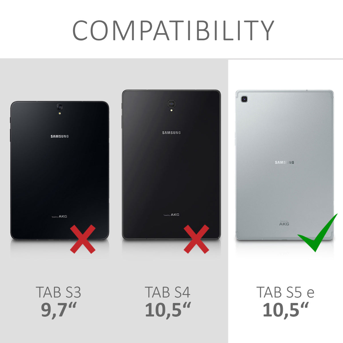 kwmobile Schutzhülle kompatibel mit Samsung Galaxy Tab S5e - Hülle 360° - Tablet Cover Case