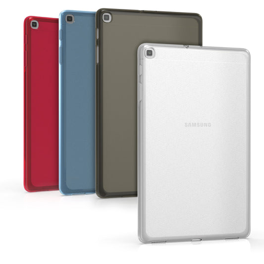 kwmobile Hülle kompatibel mit Samsung Galaxy Tab A 10.1 (2019) Hülle - weiches TPU Silikon Case transparent - Tablet Cover Matt Transparent Matt Transparent  