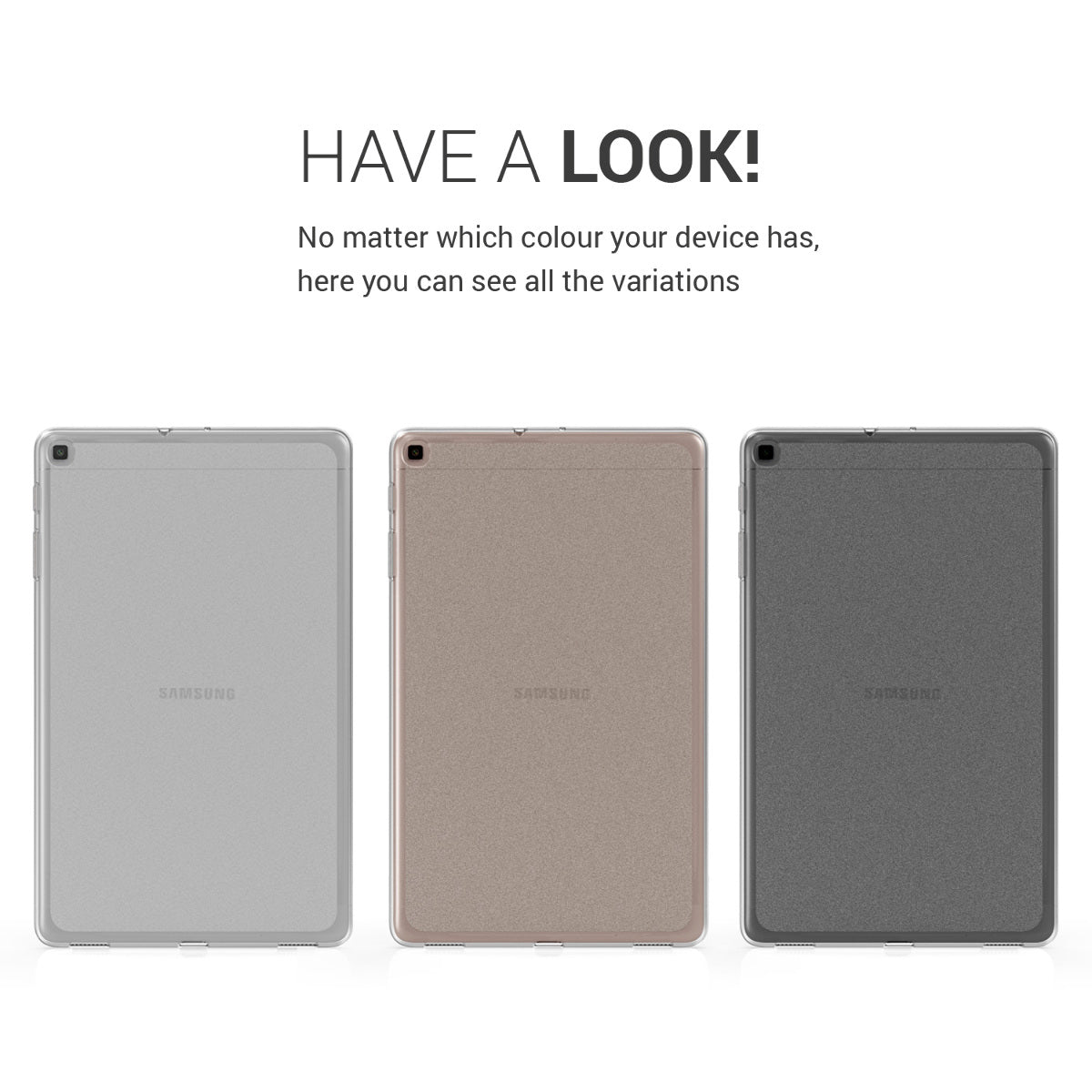 kwmobile Hülle kompatibel mit Samsung Galaxy Tab A 10.1 (2019) Hülle - weiches Silikon Case - Tablet Cover