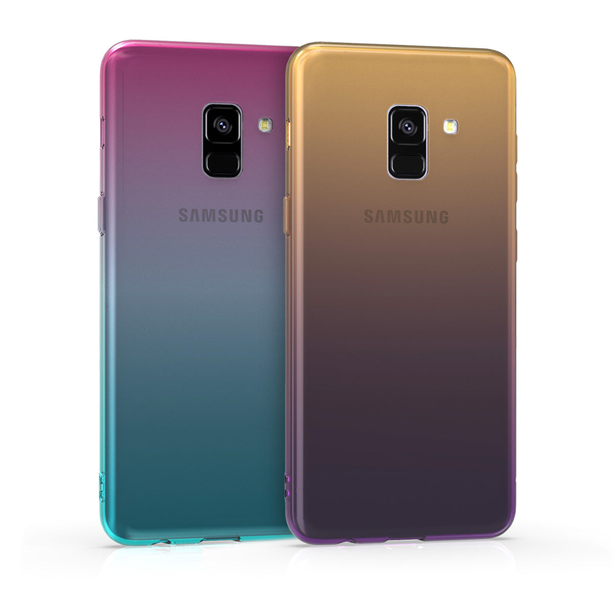 kwmobile Case kompatibel mit Samsung Galaxy A8 (2018) - Hülle Handy - Handyhülle Transparent