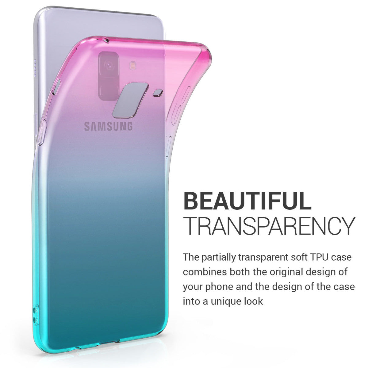 kwmobile Case kompatibel mit Samsung Galaxy A8 (2018) - Hülle Handy - Handyhülle Transparent