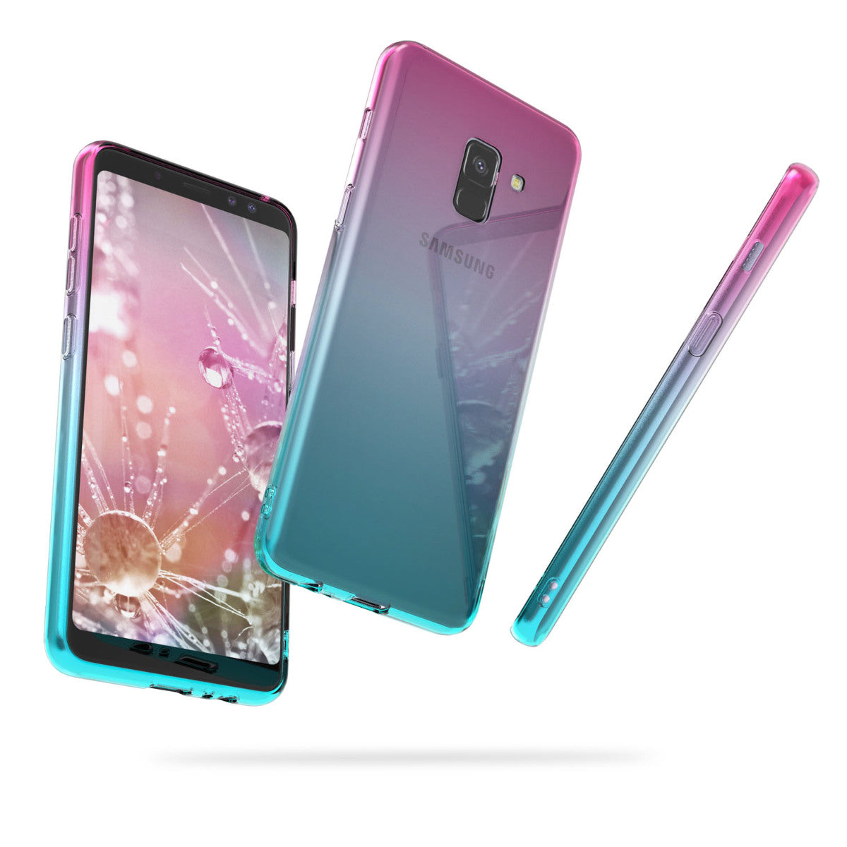 kwmobile Case kompatibel mit Samsung Galaxy A8 (2018) - Hülle Handy - Handyhülle Transparent