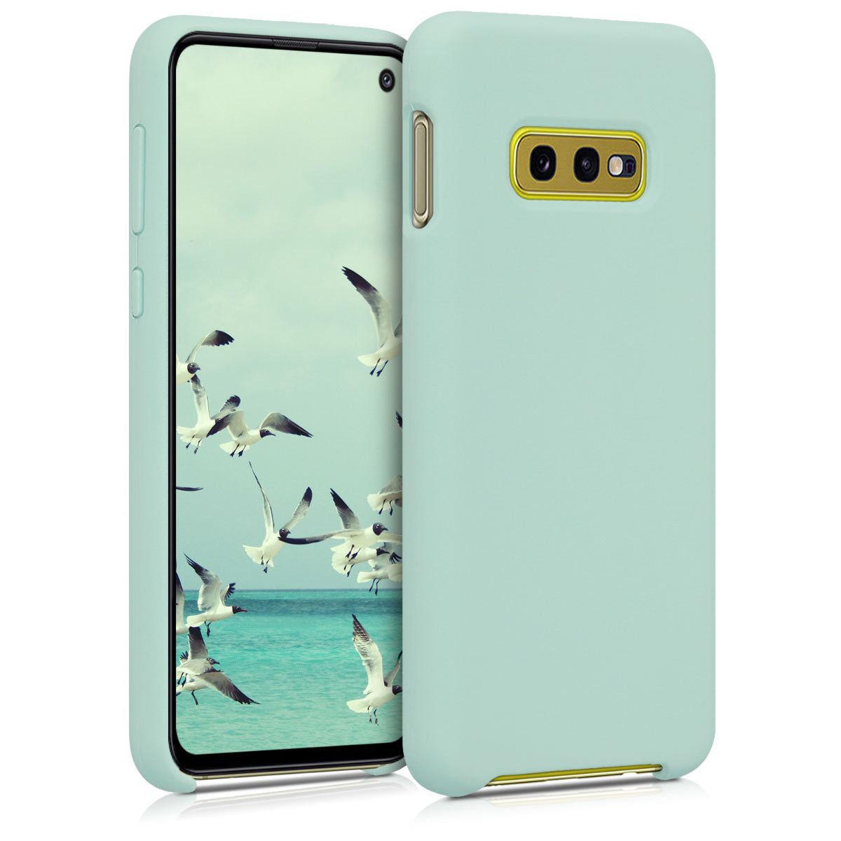 kwmobile Handyhülle für Samsung Galaxy S10e Hülle Case Silikon Kabelloses Laden Schutzhülle Cover