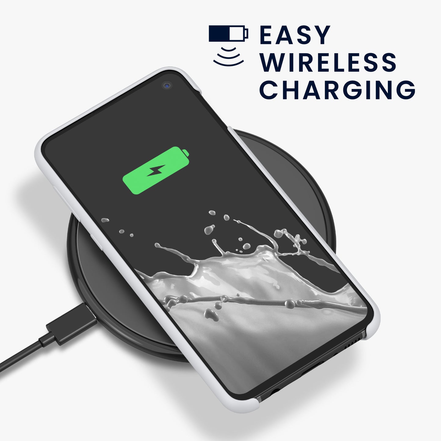kwmobile Handyhülle für Samsung Galaxy S10e Hülle Case Silikon Kabelloses Laden Schutzhülle Cover
