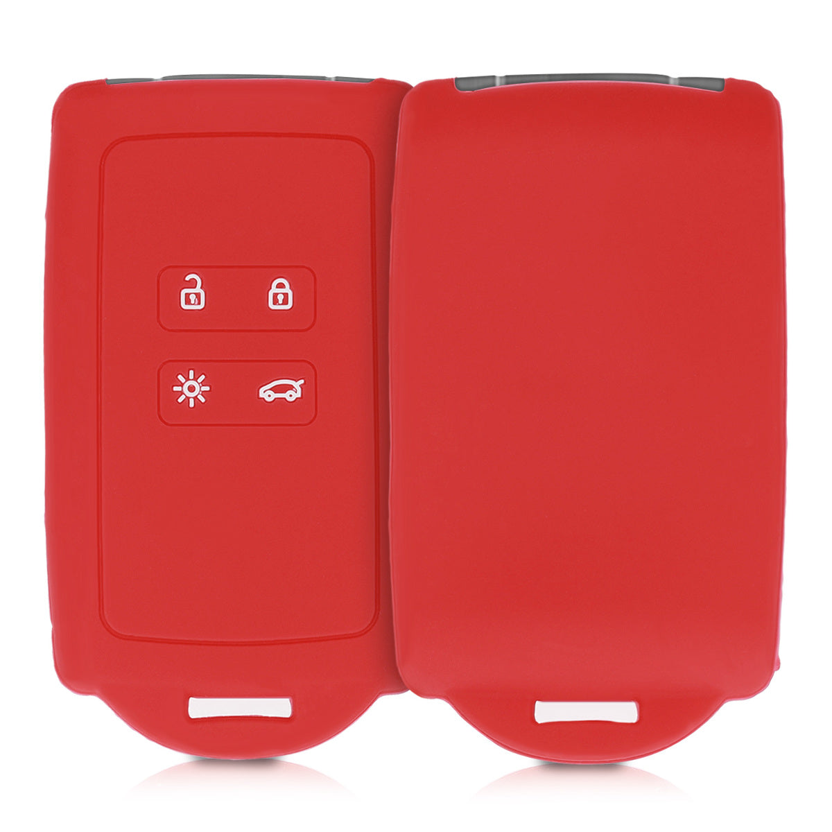 kwmobile Autoschlüssel Hülle kompatibel mit Renault 4-Tasten Smartkey Autoschlüssel (nur Keyless Go)