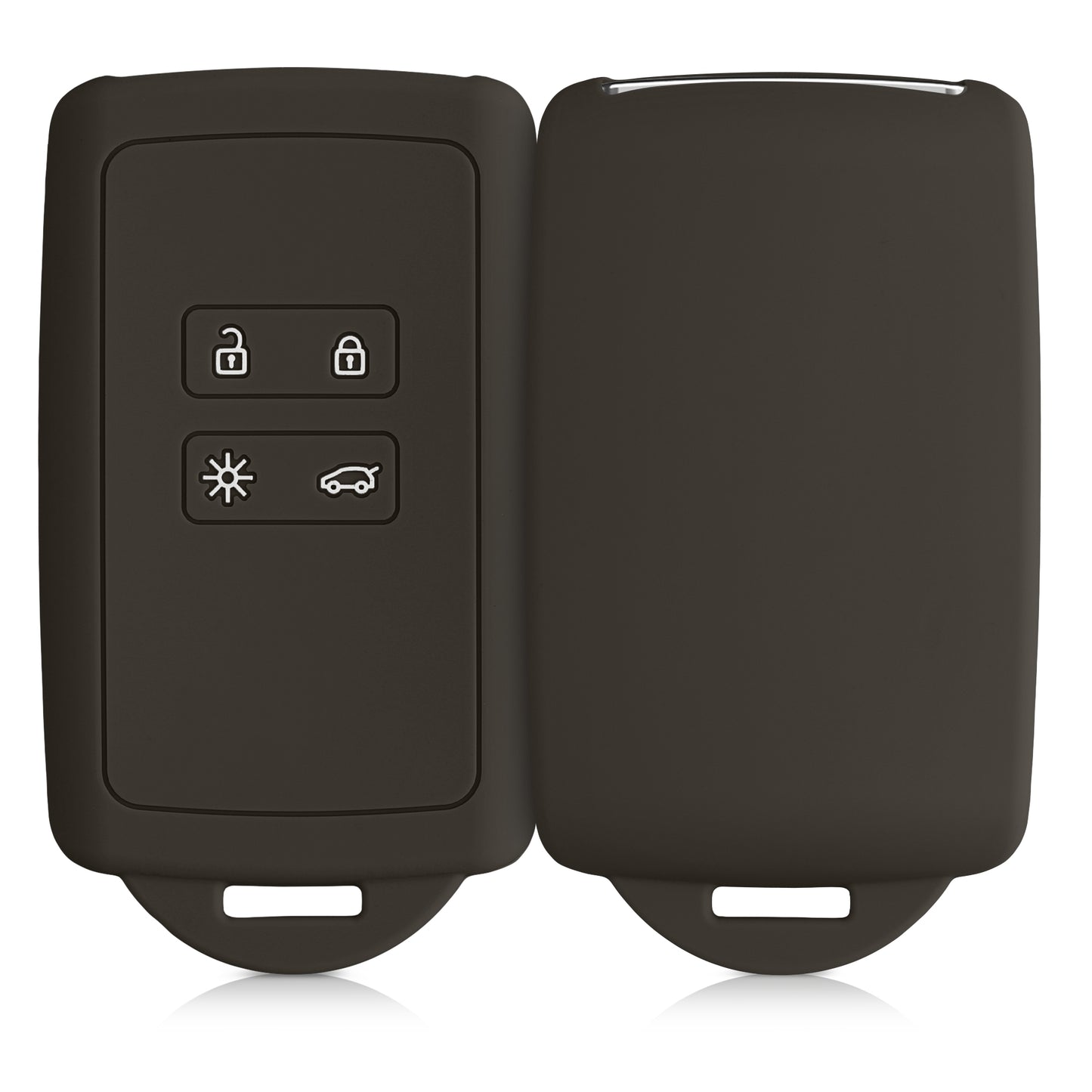 kwmobile Autoschlüssel Hülle kompatibel mit Renault 4-Tasten Smartkey Autoschlüssel (nur Keyless Go)