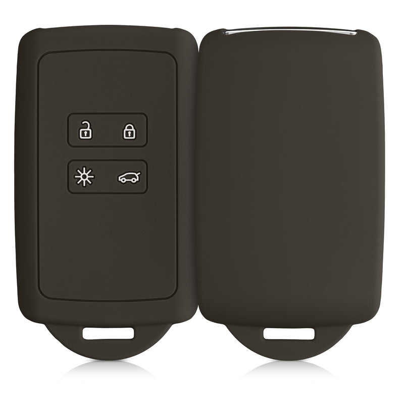 kwmobile Autoschlüssel Hülle kompatibel mit Renault 4-Tasten Smartkey Autoschlüssel (nur Keyless Go)
