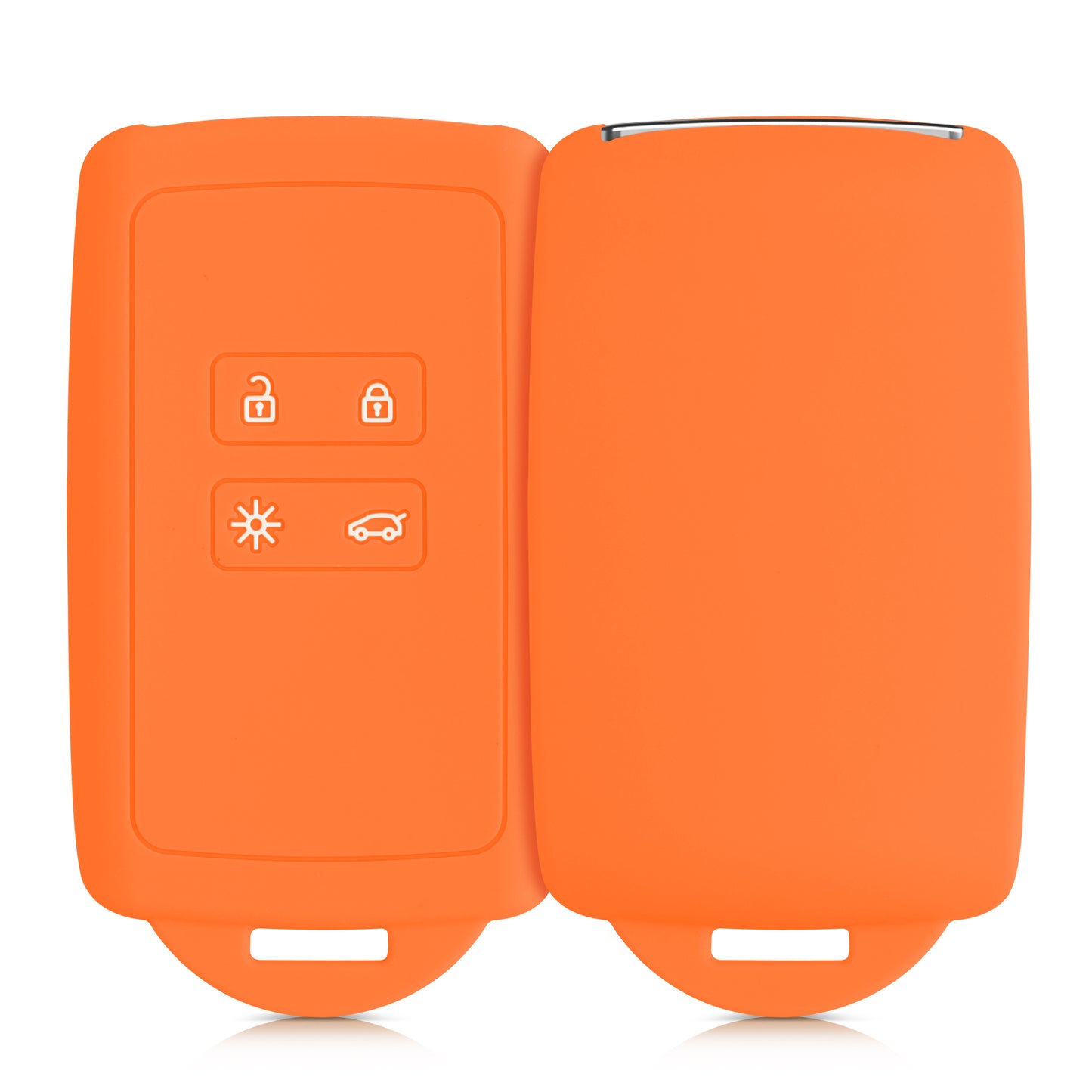 kwmobile Autoschlüssel Hülle kompatibel mit Renault 4-Tasten Smartkey Autoschlüssel (nur Keyless Go)