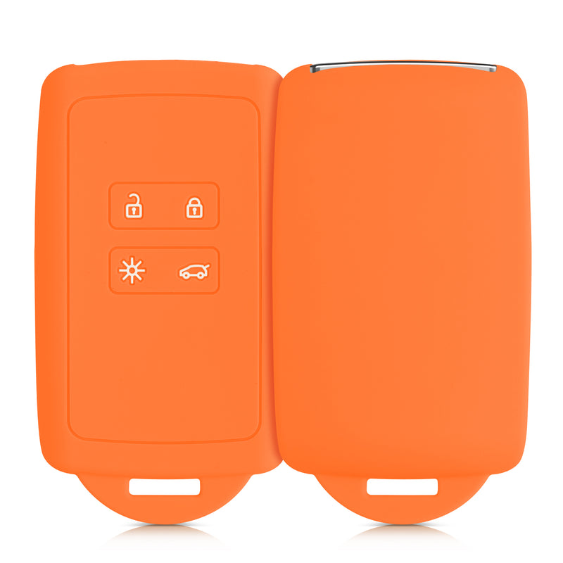 kwmobile Autoschlüssel Hülle kompatibel mit Renault 4-Tasten Smartkey Autoschlüssel (nur Keyless Go)