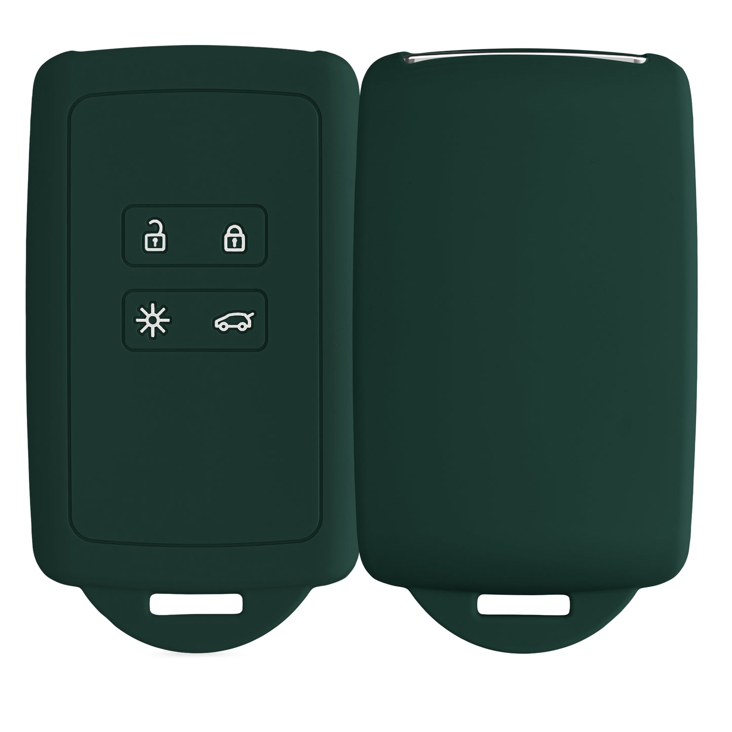 kwmobile Autoschlüssel Hülle kompatibel mit Renault 4-Tasten Smartkey Autoschlüssel (nur Keyless Go)