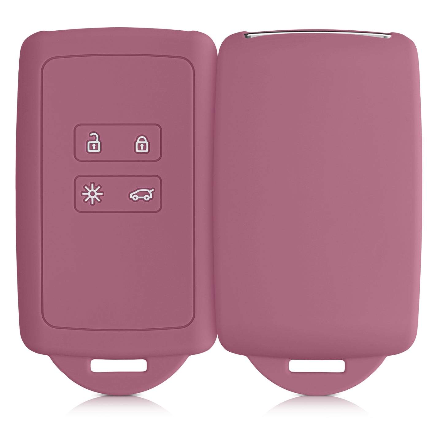 kwmobile Autoschlüssel Hülle kompatibel mit Renault 4-Tasten Smartkey Autoschlüssel (nur Keyless Go)