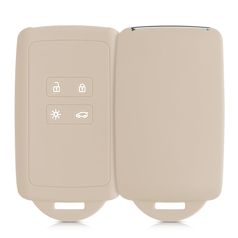 kwmobile Autoschlüssel Hülle kompatibel mit Renault 4-Tasten Smartkey Autoschlüssel (nur Keyless Go)