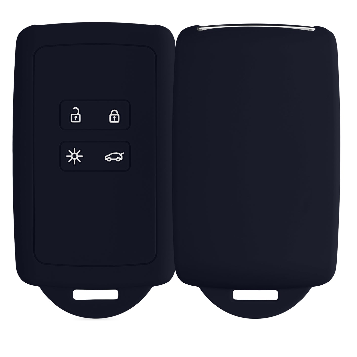 kwmobile Autoschlüssel Hülle kompatibel mit Renault 4-Tasten Smartkey Autoschlüssel (nur Keyless Go)
