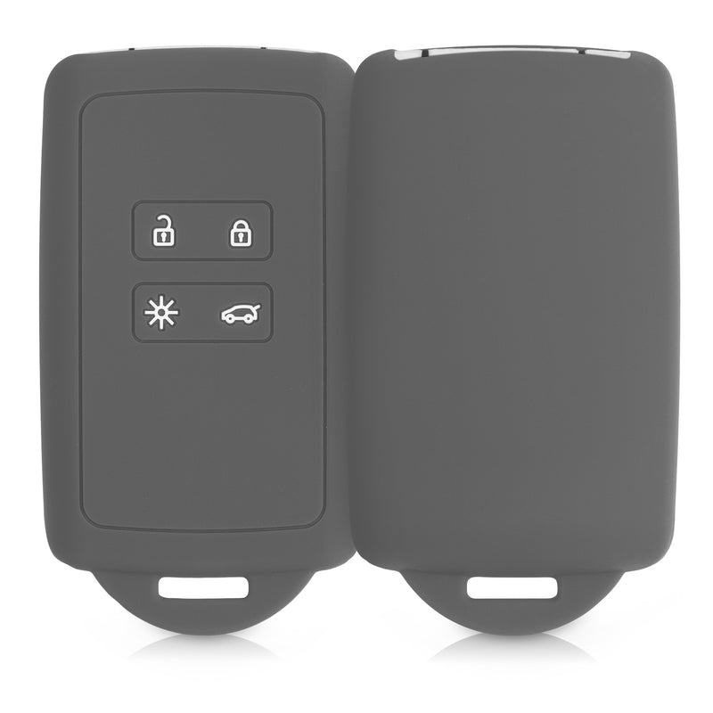kwmobile Autoschlüssel Hülle kompatibel mit Renault 4-Tasten Smartkey Autoschlüssel (nur Keyless Go)