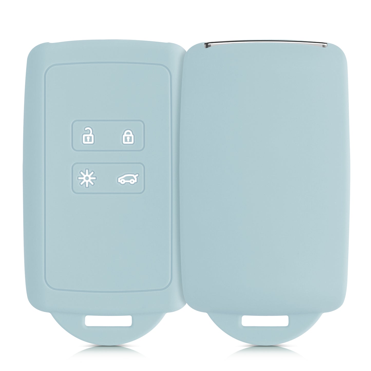 kwmobile Autoschlüssel Hülle kompatibel mit Renault 4-Tasten Smartkey Autoschlüssel (nur Keyless Go)