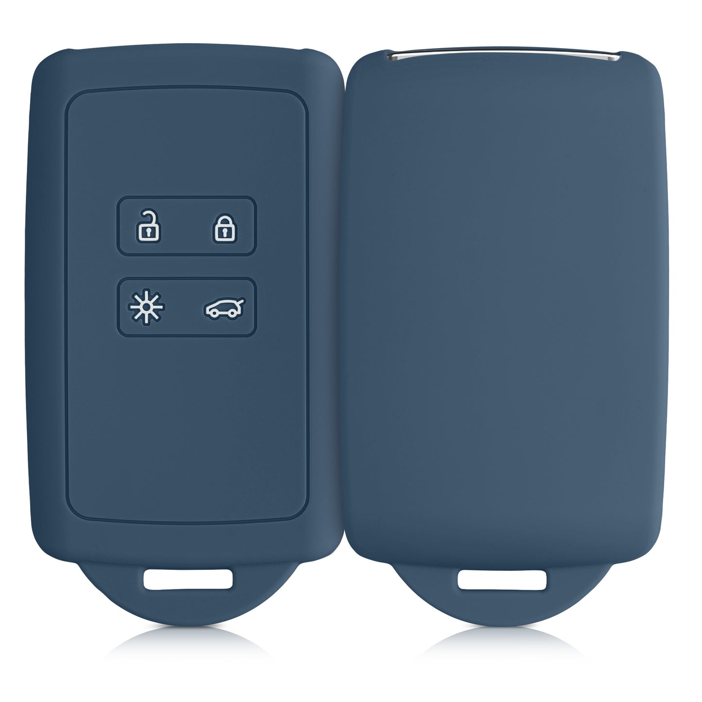 kwmobile Autoschlüssel Hülle kompatibel mit Renault 4-Tasten Smartkey Autoschlüssel (nur Keyless Go)