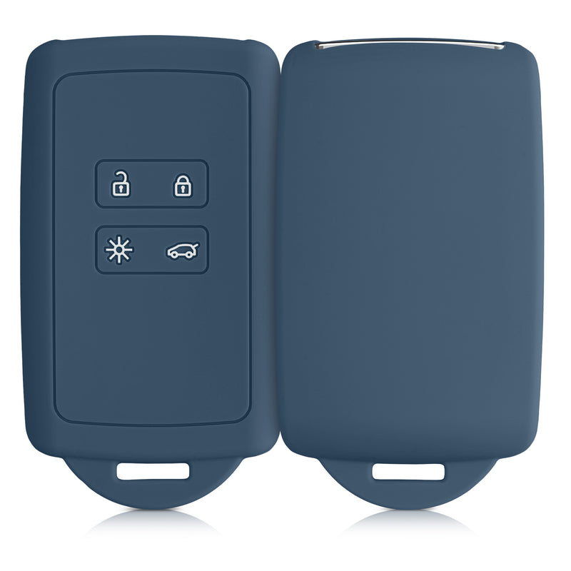 kwmobile Autoschlüssel Hülle kompatibel mit Renault 4-Tasten Smartkey Autoschlüssel (nur Keyless Go)