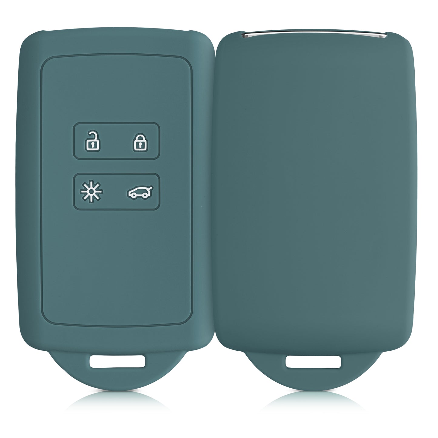 kwmobile Autoschlüssel Hülle kompatibel mit Renault 4-Tasten Smartkey Autoschlüssel (nur Keyless Go)