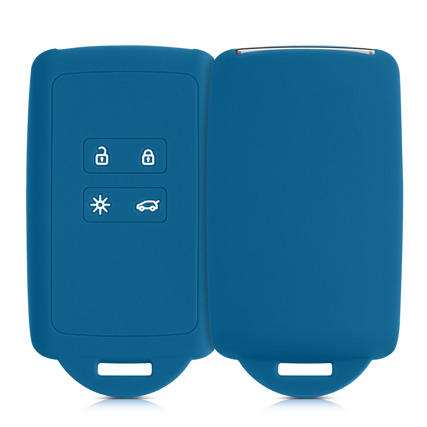 kwmobile Autoschlüssel Hülle kompatibel mit Renault 4-Tasten Smartkey Autoschlüssel (nur Keyless Go)