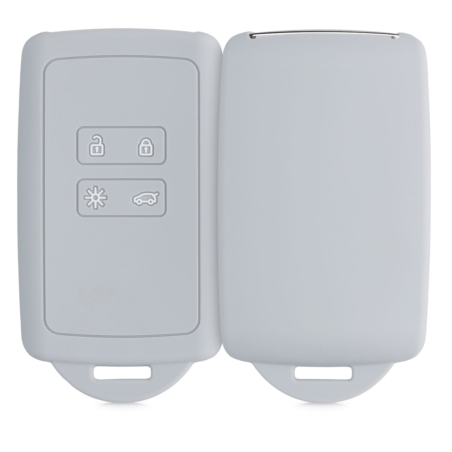 kwmobile Autoschlüssel Hülle kompatibel mit Renault 4-Tasten Smartkey Autoschlüssel (nur Keyless Go)