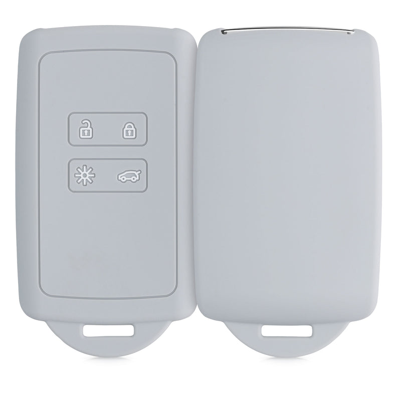 kwmobile Autoschlüssel Hülle kompatibel mit Renault 4-Tasten Smartkey Autoschlüssel (nur Keyless Go)