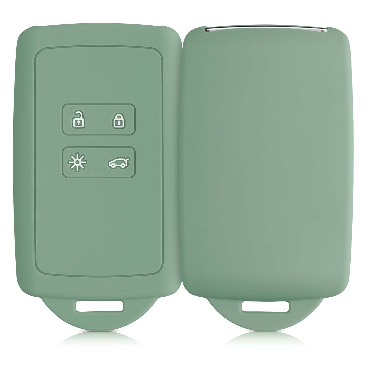 kwmobile Autoschlüssel Hülle kompatibel mit Renault 4-Tasten Smartkey Autoschlüssel (nur Keyless Go)