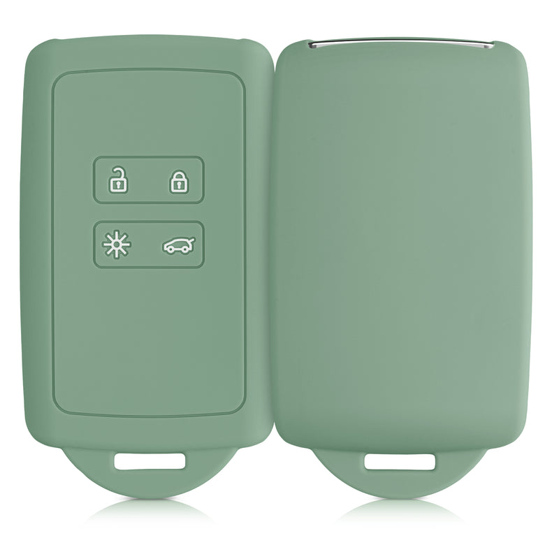 kwmobile Autoschlüssel Hülle kompatibel mit Renault 4-Tasten Smartkey Autoschlüssel (nur Keyless Go)