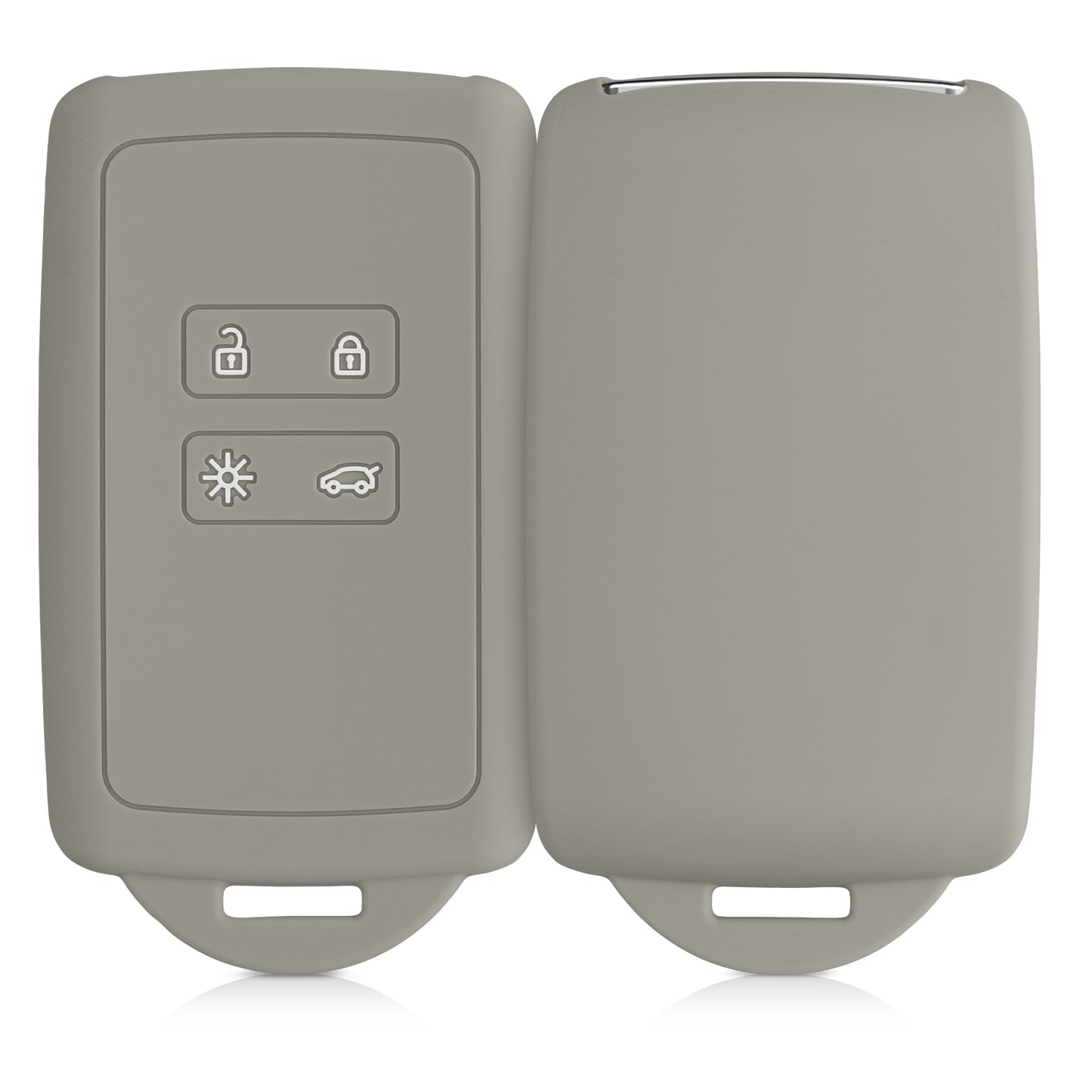 kwmobile Autoschlüssel Hülle kompatibel mit Renault 4-Tasten Smartkey Autoschlüssel (nur Keyless Go)