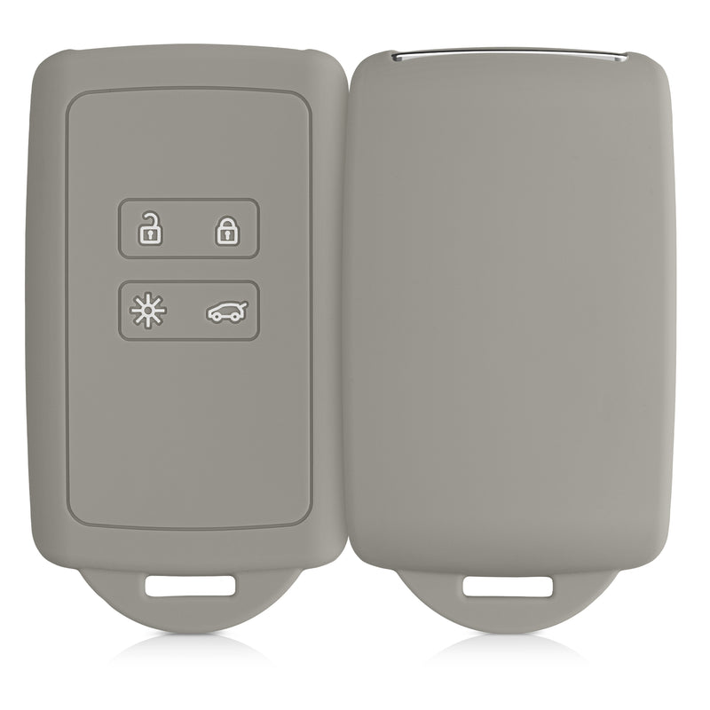 kwmobile Autoschlüssel Hülle kompatibel mit Renault 4-Tasten Smartkey Autoschlüssel (nur Keyless Go)