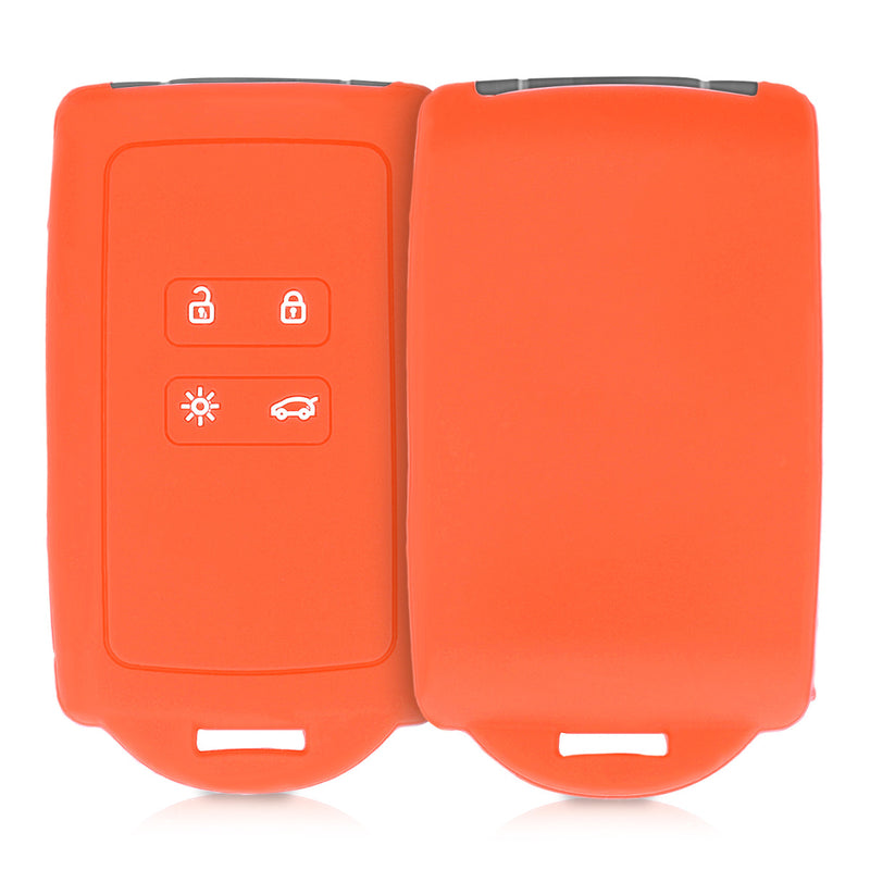kwmobile Autoschlüssel Hülle kompatibel mit Renault 4-Tasten Smartkey Autoschlüssel (nur Keyless Go)