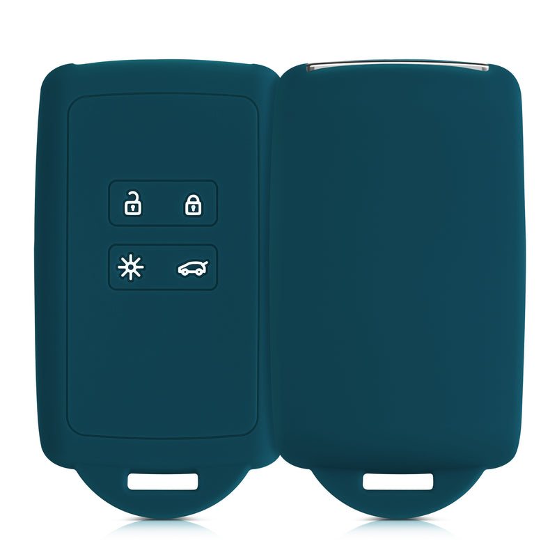 kwmobile Autoschlüssel Hülle kompatibel mit Renault 4-Tasten Smartkey Autoschlüssel (nur Keyless Go)