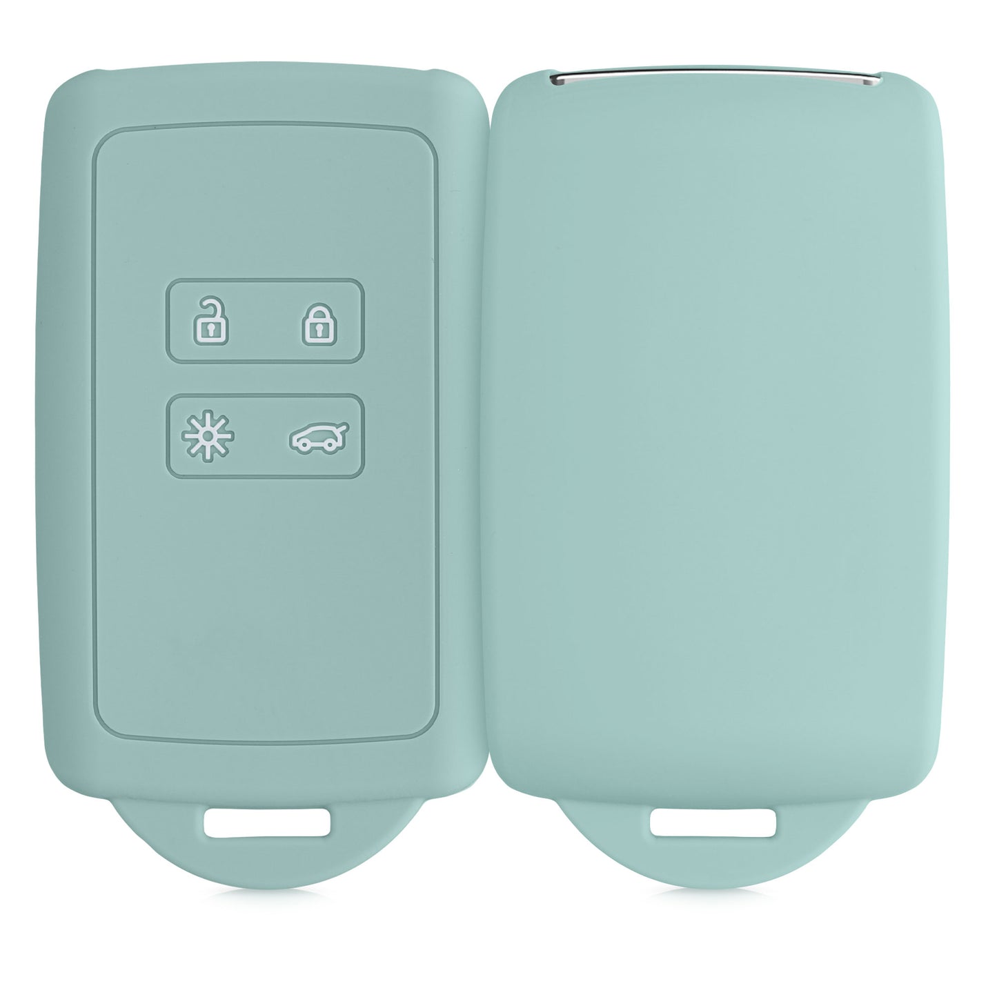 kwmobile Autoschlüssel Hülle kompatibel mit Renault 4-Tasten Smartkey Autoschlüssel (nur Keyless Go)