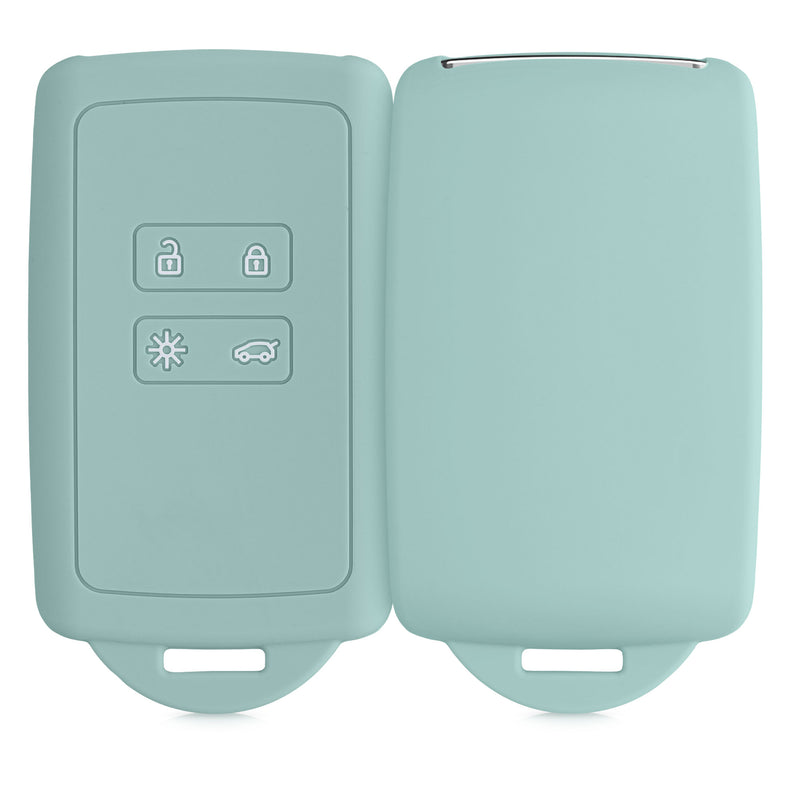 kwmobile Autoschlüssel Hülle kompatibel mit Renault 4-Tasten Smartkey Autoschlüssel (nur Keyless Go)
