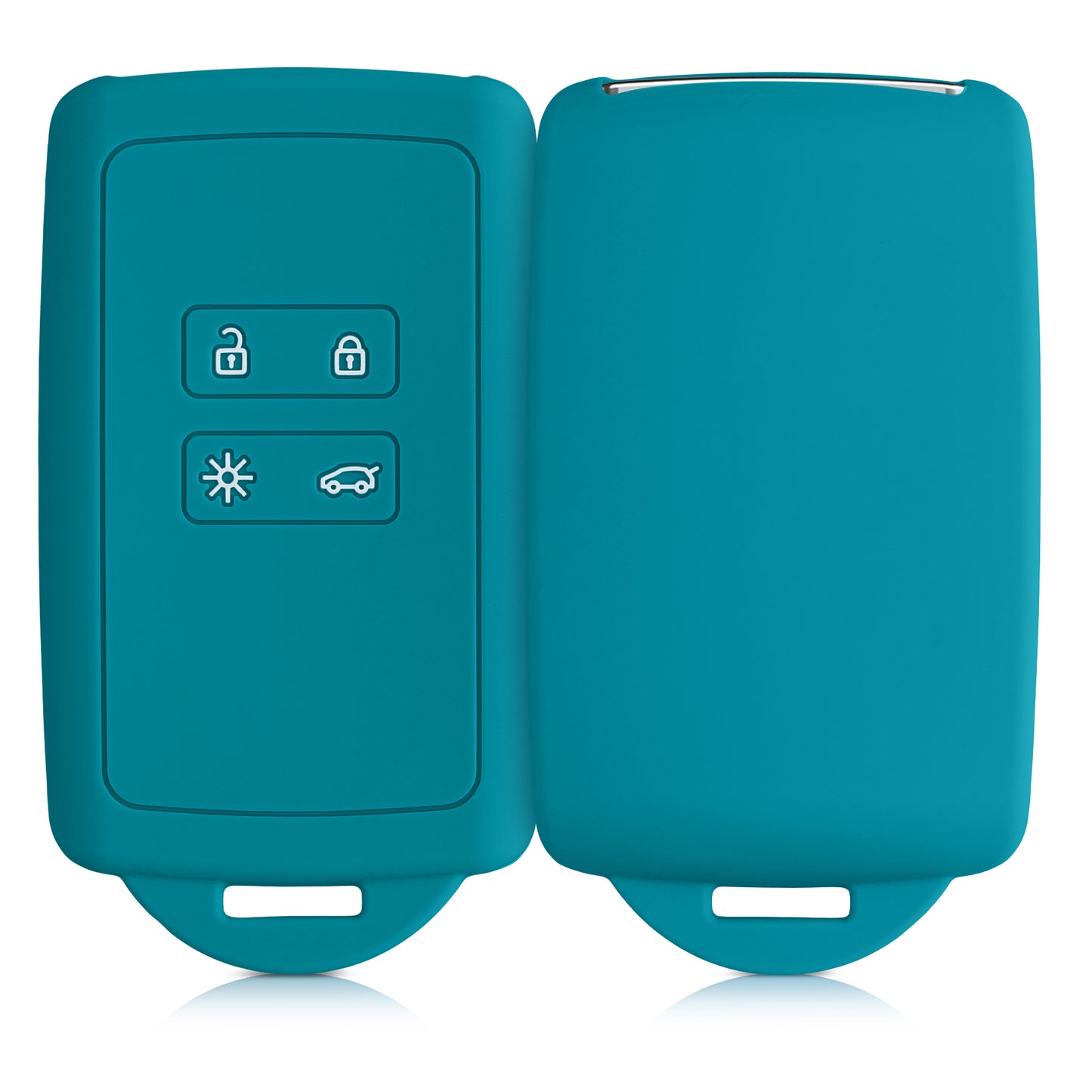 kwmobile Autoschlüssel Hülle kompatibel mit Renault 4-Tasten Smartkey Autoschlüssel (nur Keyless Go)