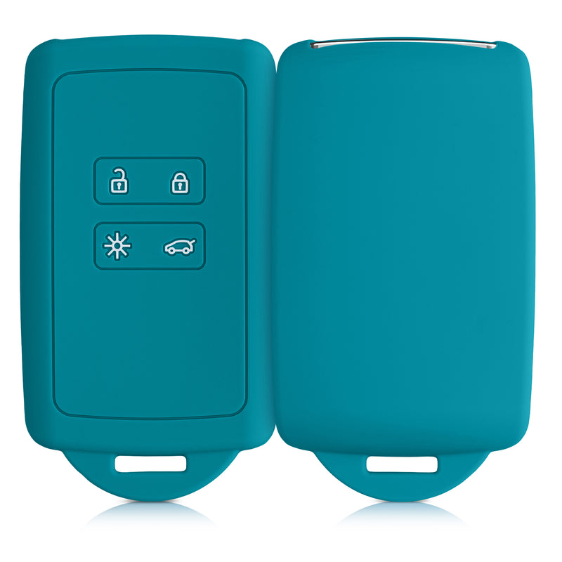 kwmobile Autoschlüssel Hülle kompatibel mit Renault 4-Tasten Smartkey Autoschlüssel (nur Keyless Go)