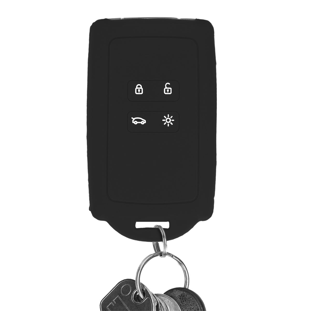 kwmobile Autoschlüssel Hülle kompatibel mit Renault 4-Tasten Smartkey Autoschlüssel (nur Keyless Go)