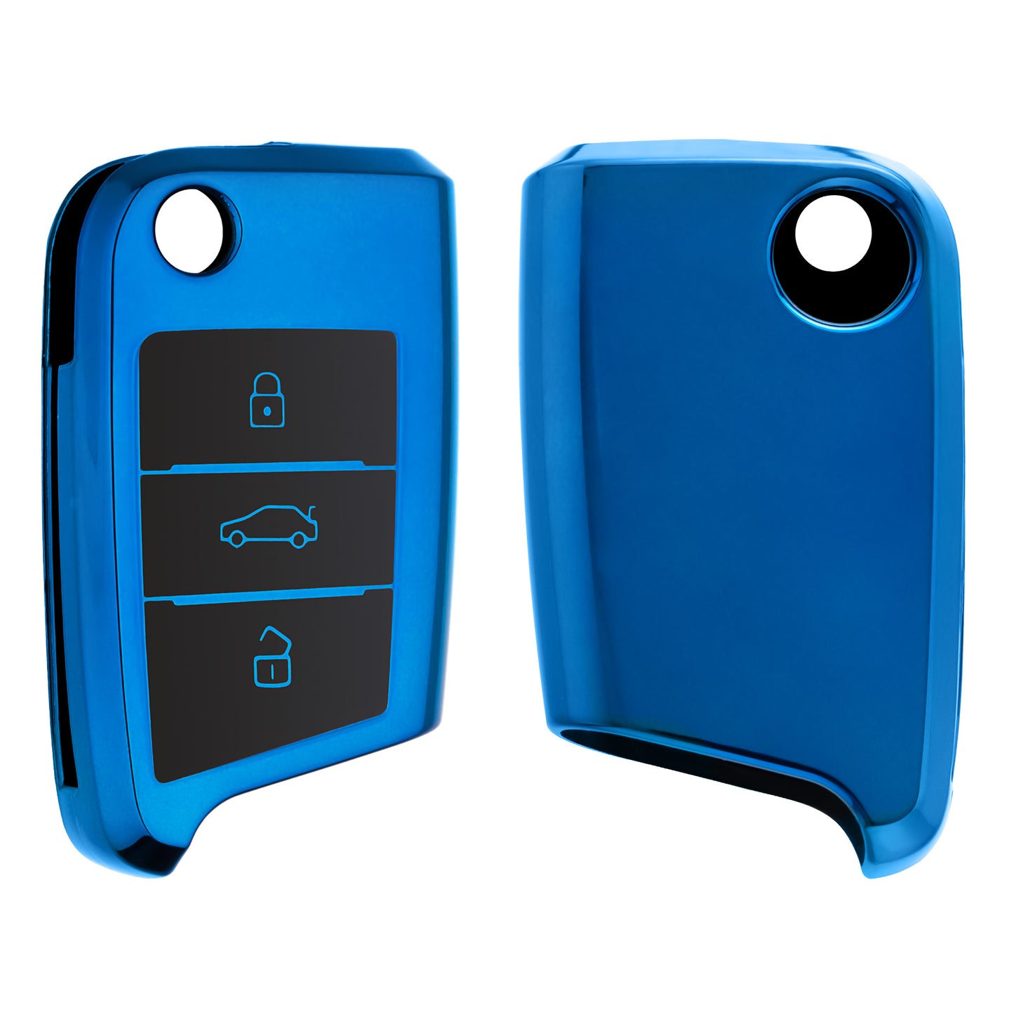 Silikon Hülle kompatibel mit VW Golf 7 MK7 Autoschlüssel