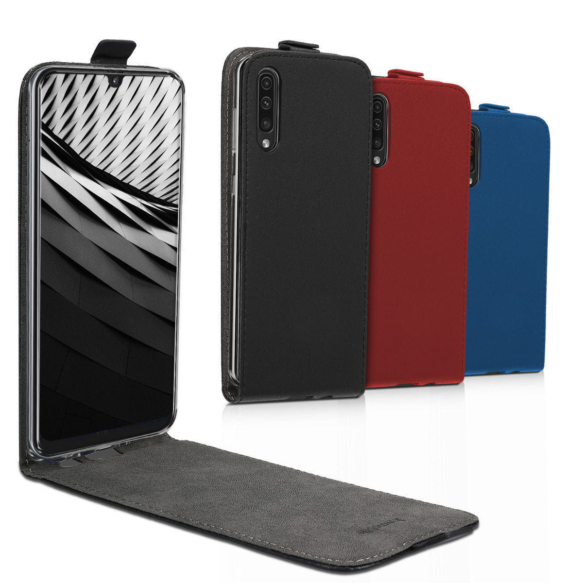 kwmobile Schutzhülle kompatibel mit Samsung Galaxy A50 - Hülle Handy - Flip Case Handyhülle