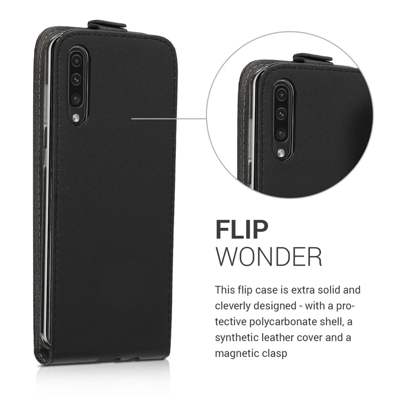 kwmobile Schutzhülle kompatibel mit Samsung Galaxy A50 - Hülle Handy - Flip Case Handyhülle