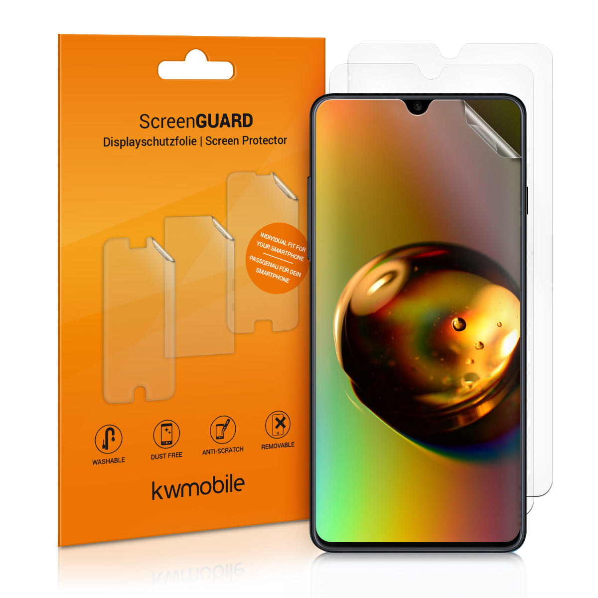 3x Folie kristallklar für Samsung Galaxy A50