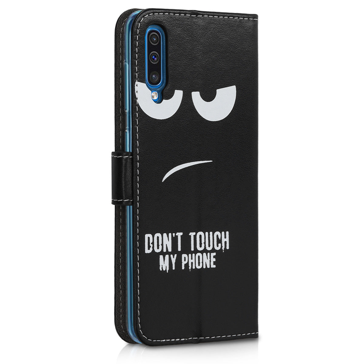kwmobile Wallet Case kompatibel mit Samsung Galaxy A50 Hülle - Cover mit Ständer und Kartenfächern