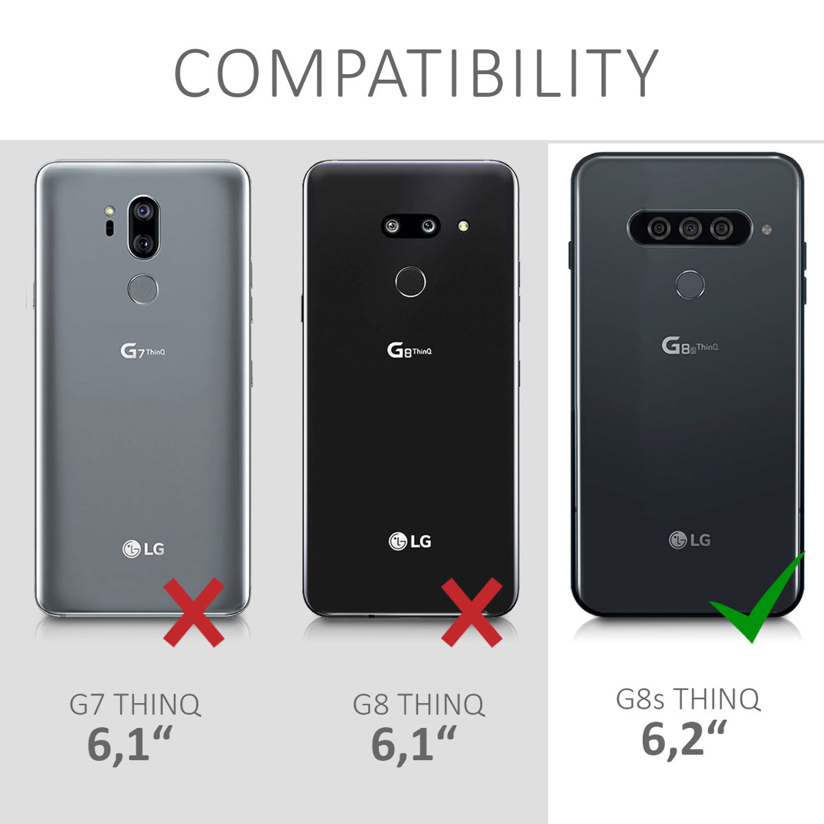 kwmobile Handyhülle für LG G8s ThinQ Hülle - Schutzhülle Cover